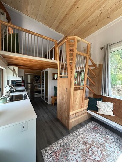 Interior staircase and loft